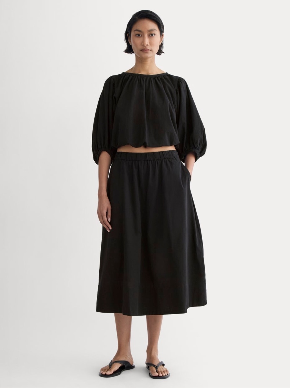 Everlane THE GAUZE TIERED SKIRT